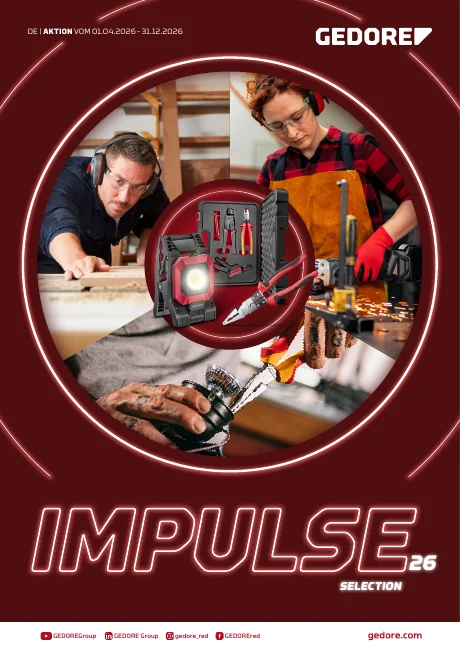 Originaltitelbild GEDORE red IMPULSE Selection 2026