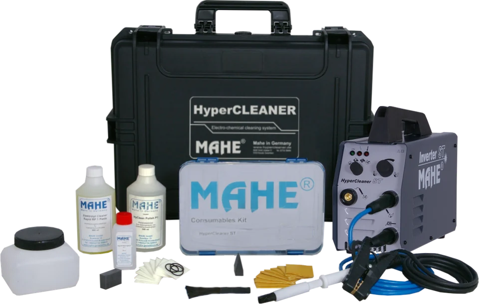 MAHE HyperCleaner ST als Set mit Koffer, Leitungen und Zubehör zur Nahtreinigung